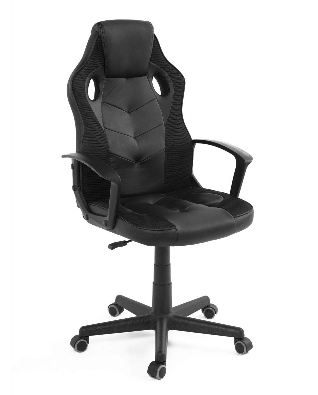 KAYELLES Chaise Gaming E-Sport Junior Noir|Résistant & Comfortable|Approprié pour Joueurs Jeunes|Polyvalent pour la cham